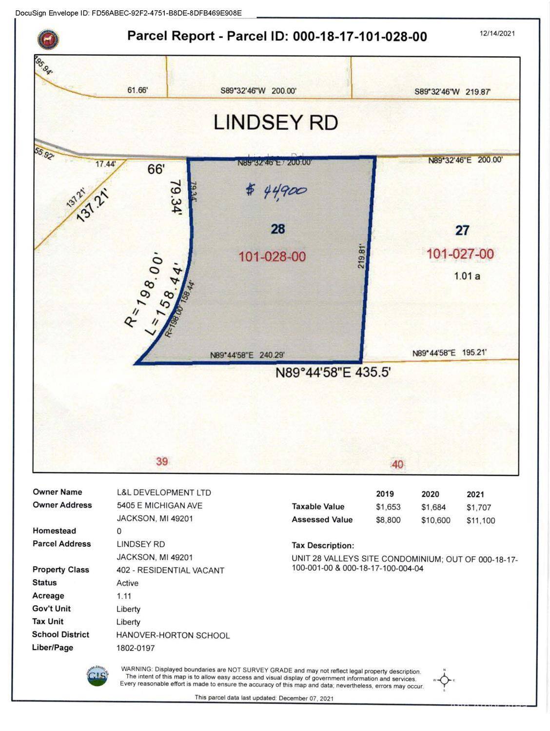 Jackson, MI 49201,0 Lindsey Unit 28 Road