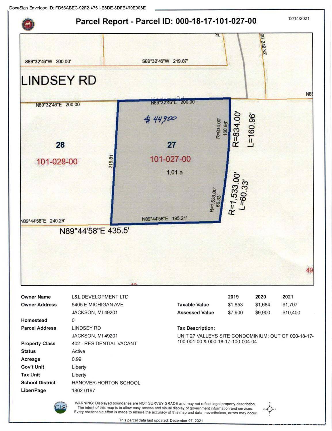 Jackson, MI 49201,0 Lindsey Unit 27 Road