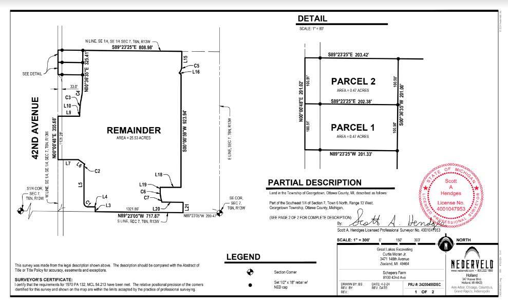 Hudsonville, MI 49426,Parcel 2 42nd Avenue