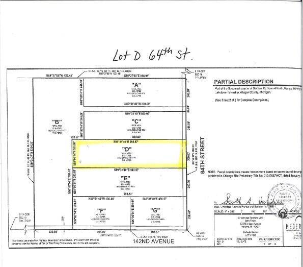 Holland, MI 49423,Lot D 64th Street