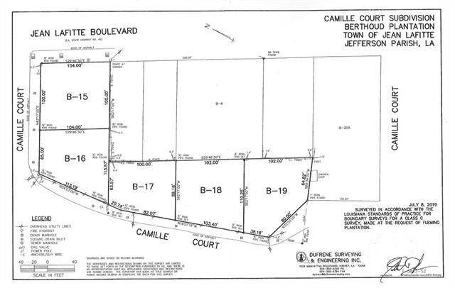 Jean Lafitte, LA 70067,Lot 19 CAMILLE CT