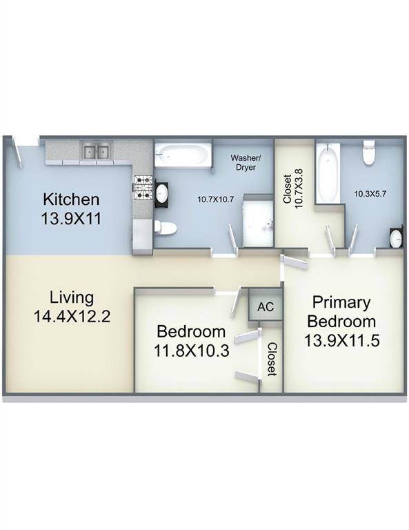 New Orleans, LA 70117,882 MONTEGUT ST #208