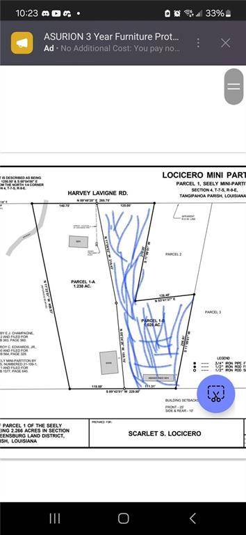 Ponchatoula, LA 70454,25442 HARVEY LAVIGNE RD