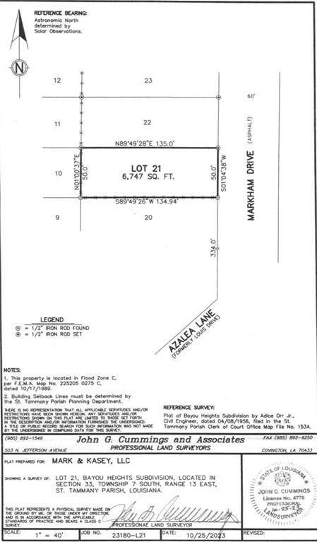 Lacombe, LA 70445,66313 MARKHAM DR
