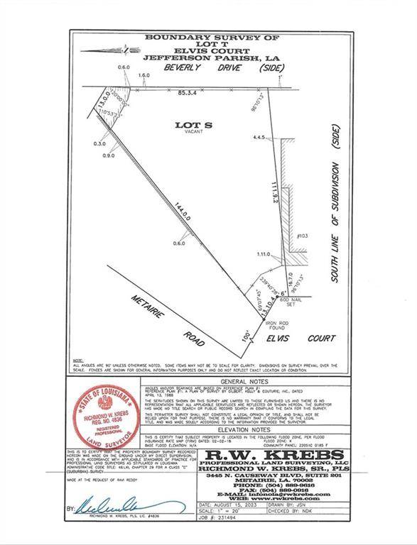 Metairie, LA 70001,103 ELVIS CT