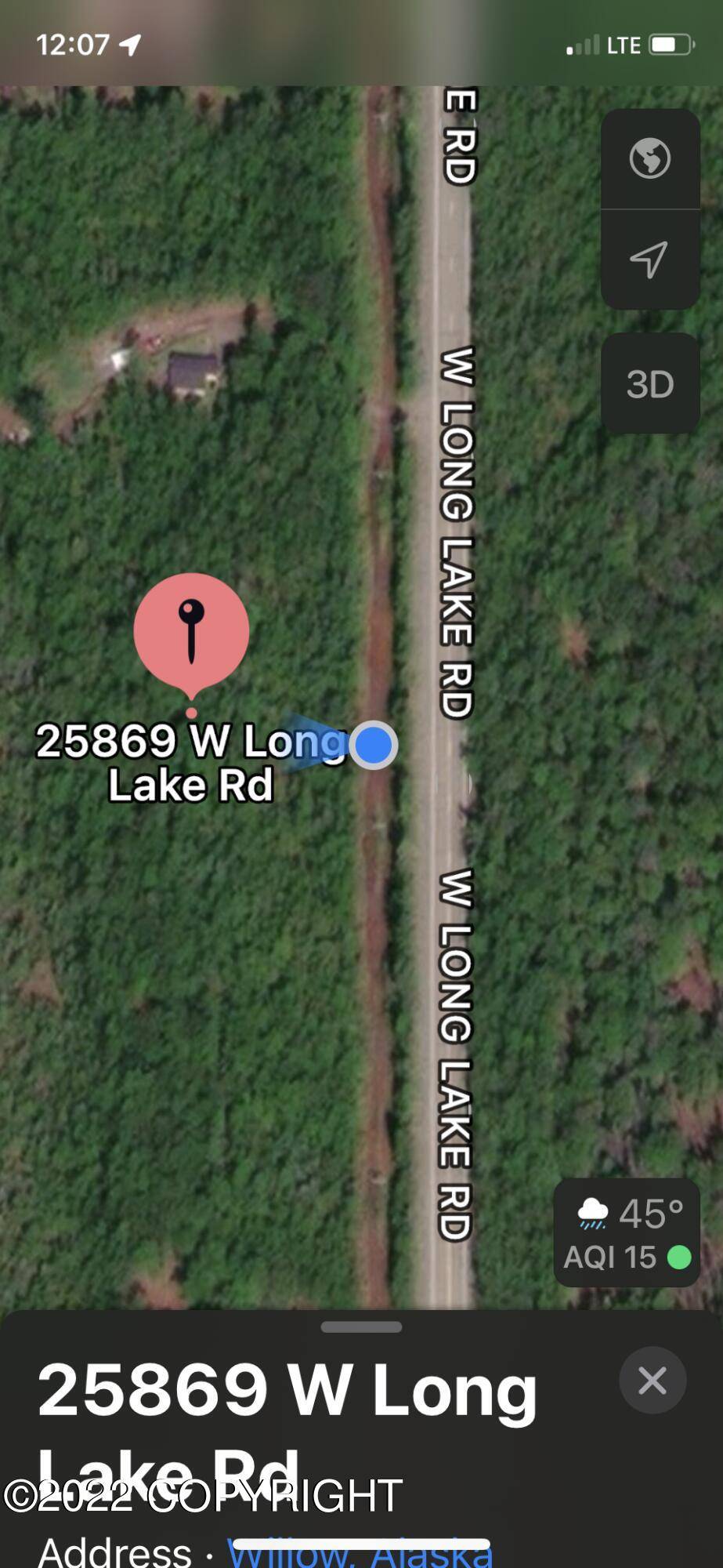 Willow, AK 99688,25869 W Long Lake RD