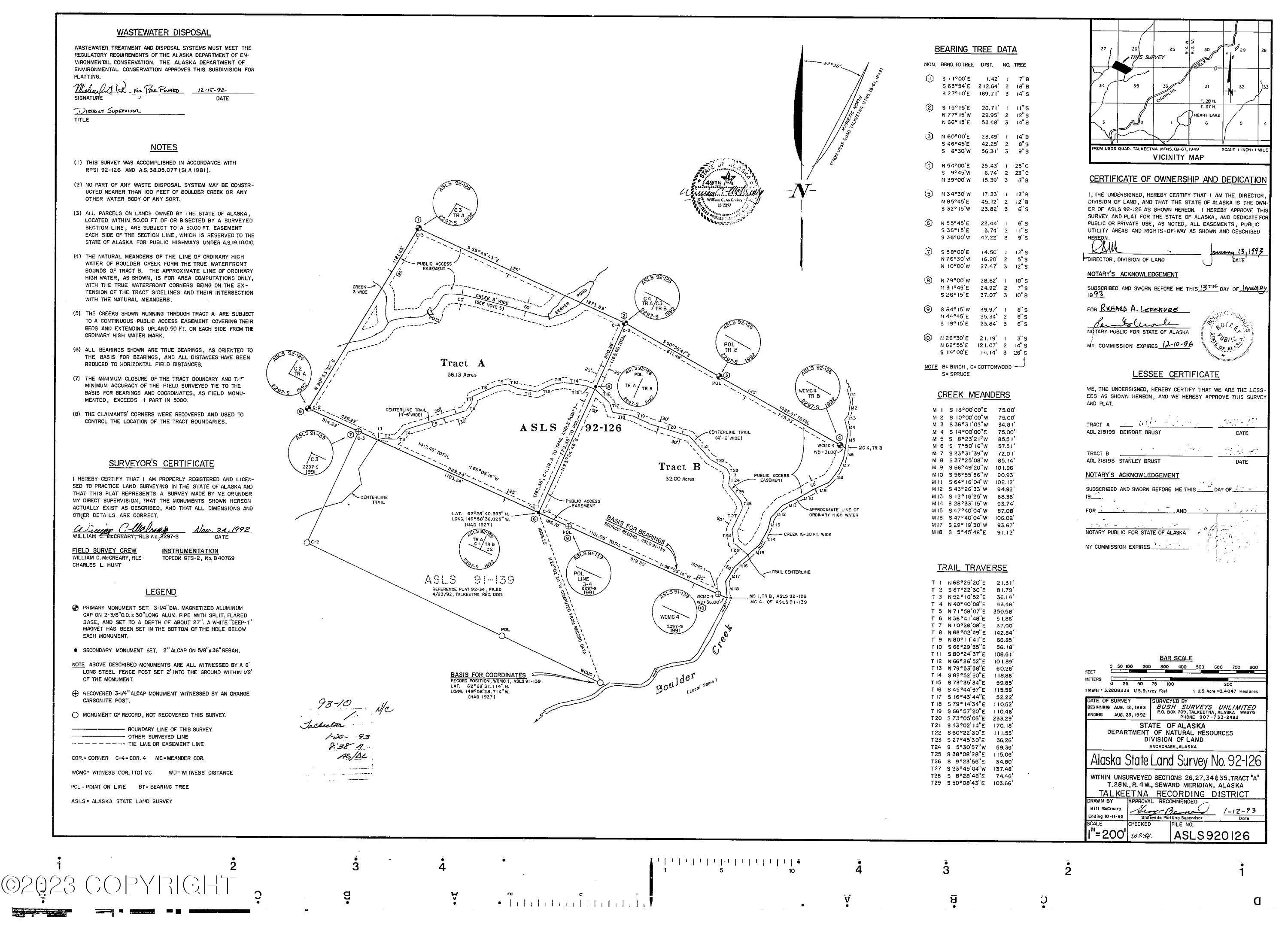 Talkeetna, AK 99676,Tr A No Road