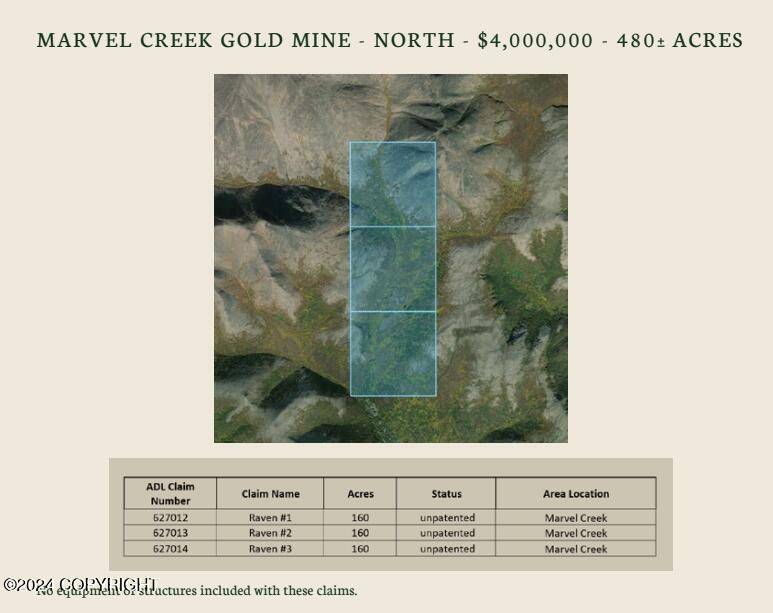 Aniak, AK 99557,000 Marvel Creek Gold Mine - North