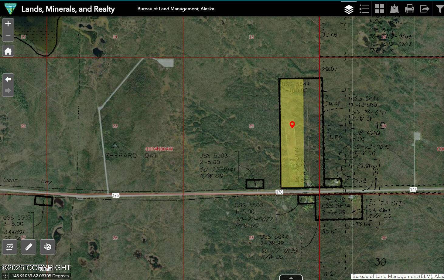 Glennallen, AK 99588,W0.5 of L1 Glenn HWY