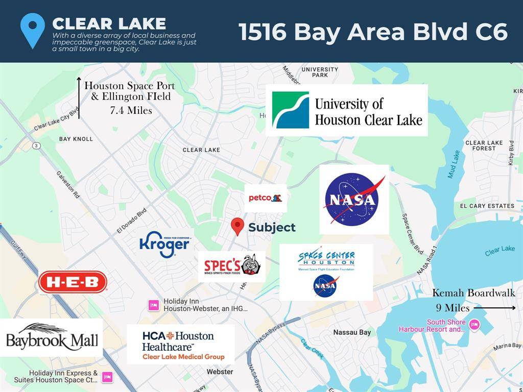 Houston, TX 77058,1516 Bay Area BLVD #C6