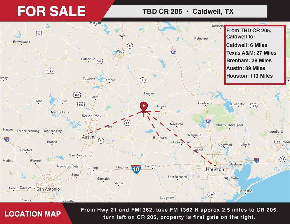 Caldwell, TX 77836,TBD (90 ac) CR 205