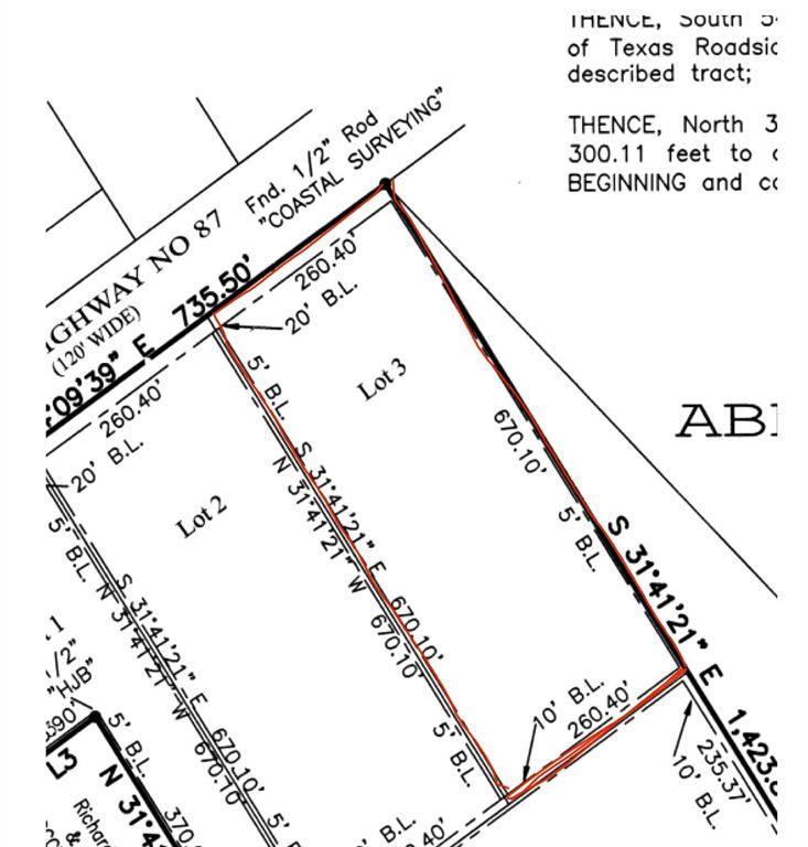 Port Bolivar, TX 77650,Lot 3 Highway 87