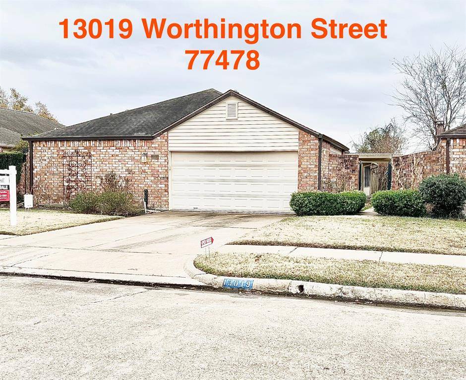 Sugar Land, TX 77478,13019 Worthington ST