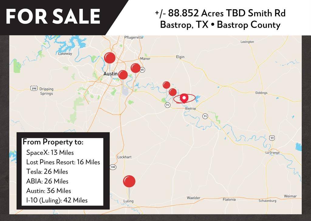 Bastrop, TX 78602,TBD (88.852 Acres) Smith RD