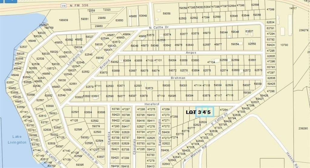 Onalaska, TX 77360,000 Lot 3,4,5 Hereford