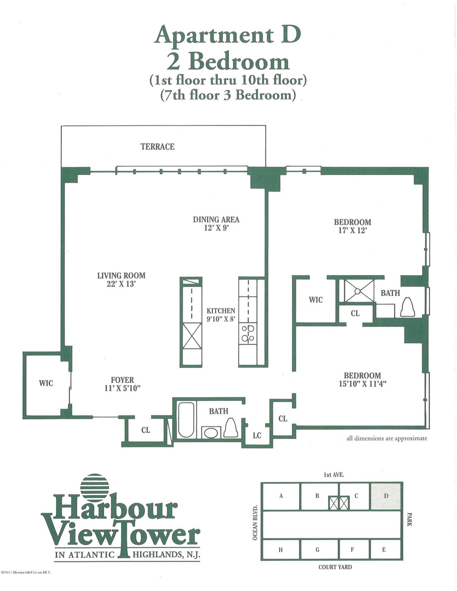 Atlantic Highlands, NJ 07716,10 Ocean Boulevard #3d