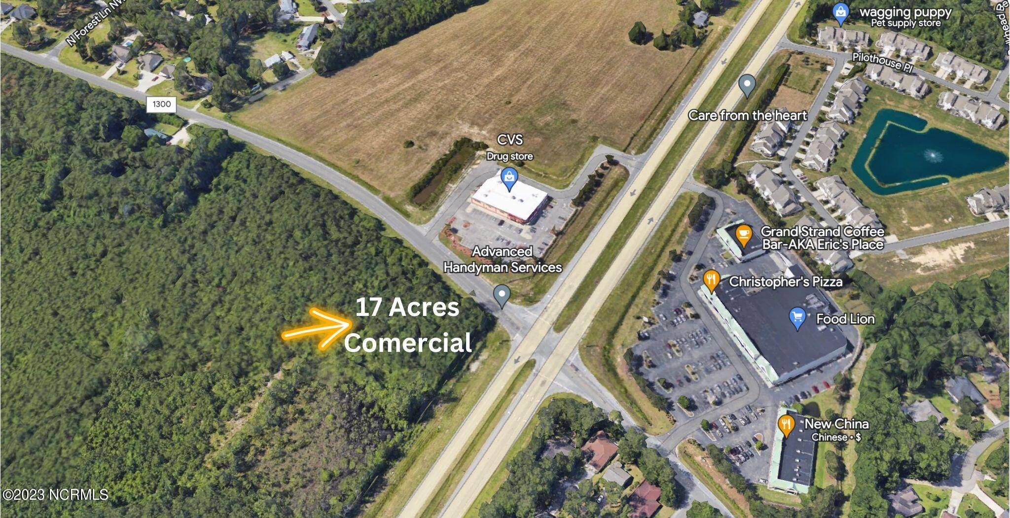 Calabash, NC 28467,17 Acres Hwy 17