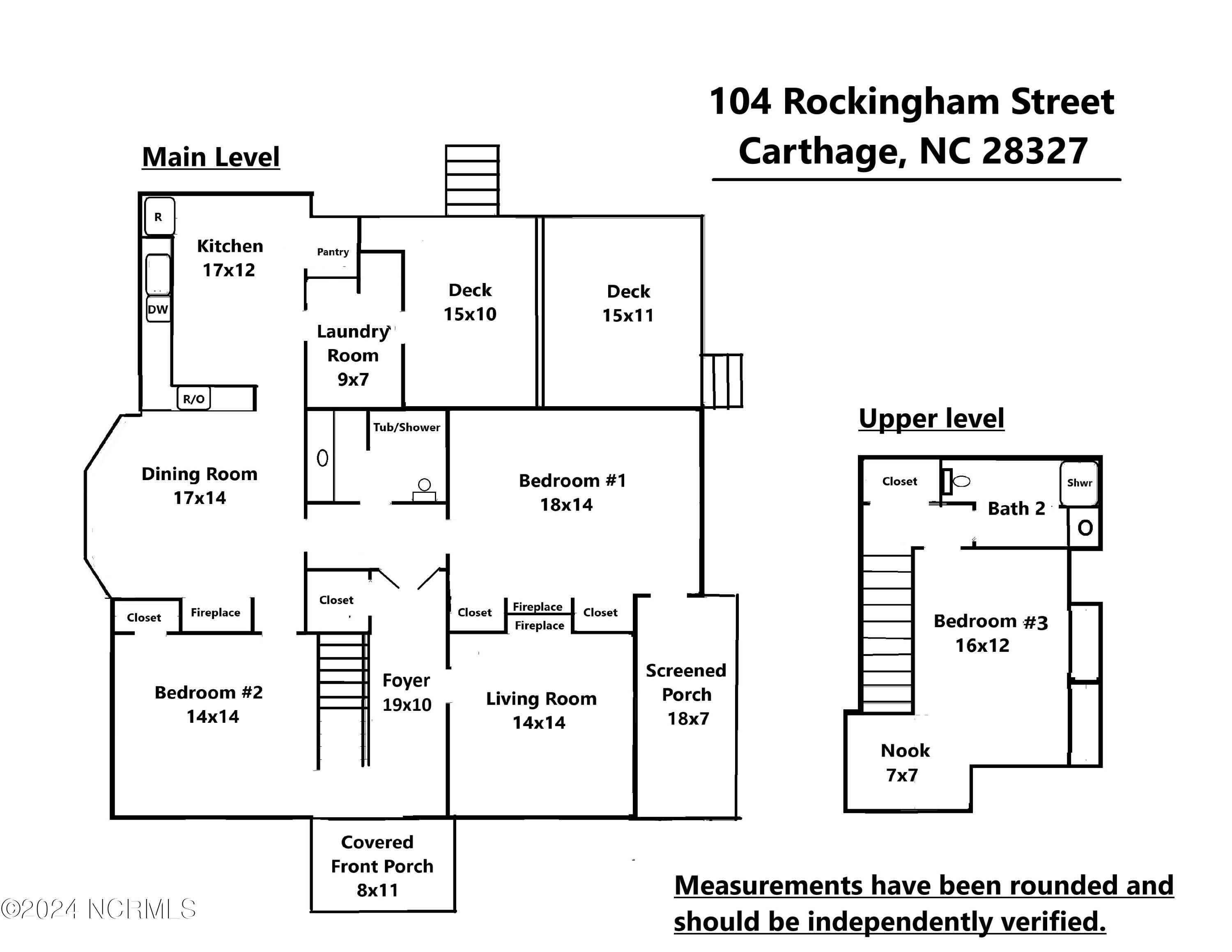 Carthage, NC 28327,104 Rockingham ST