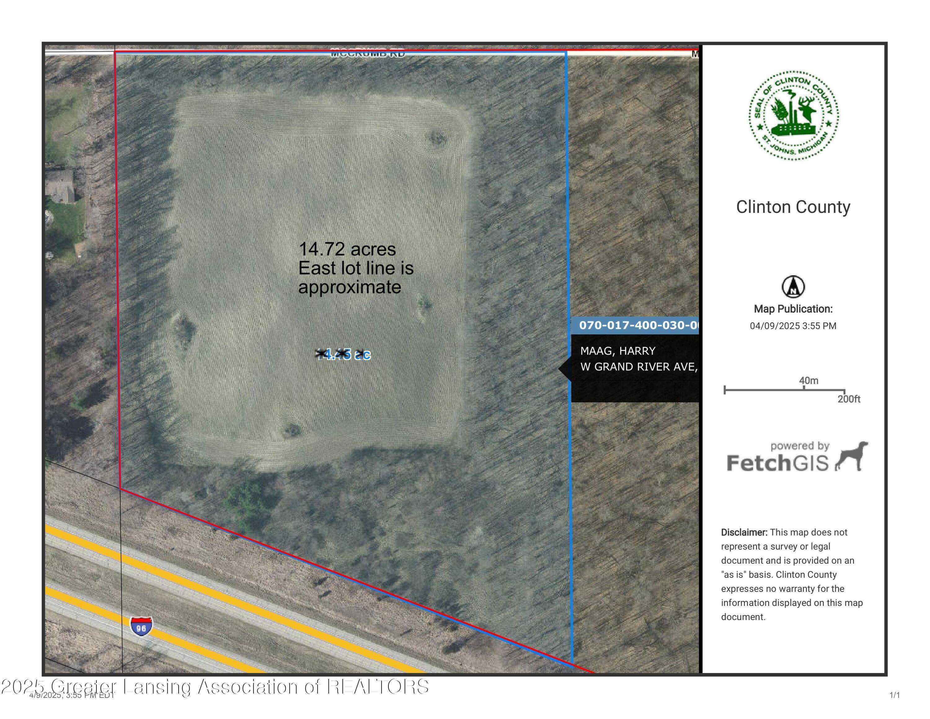 Eagle, MI 48822,1 W Mccrumb Road, Eagle, MI 48822