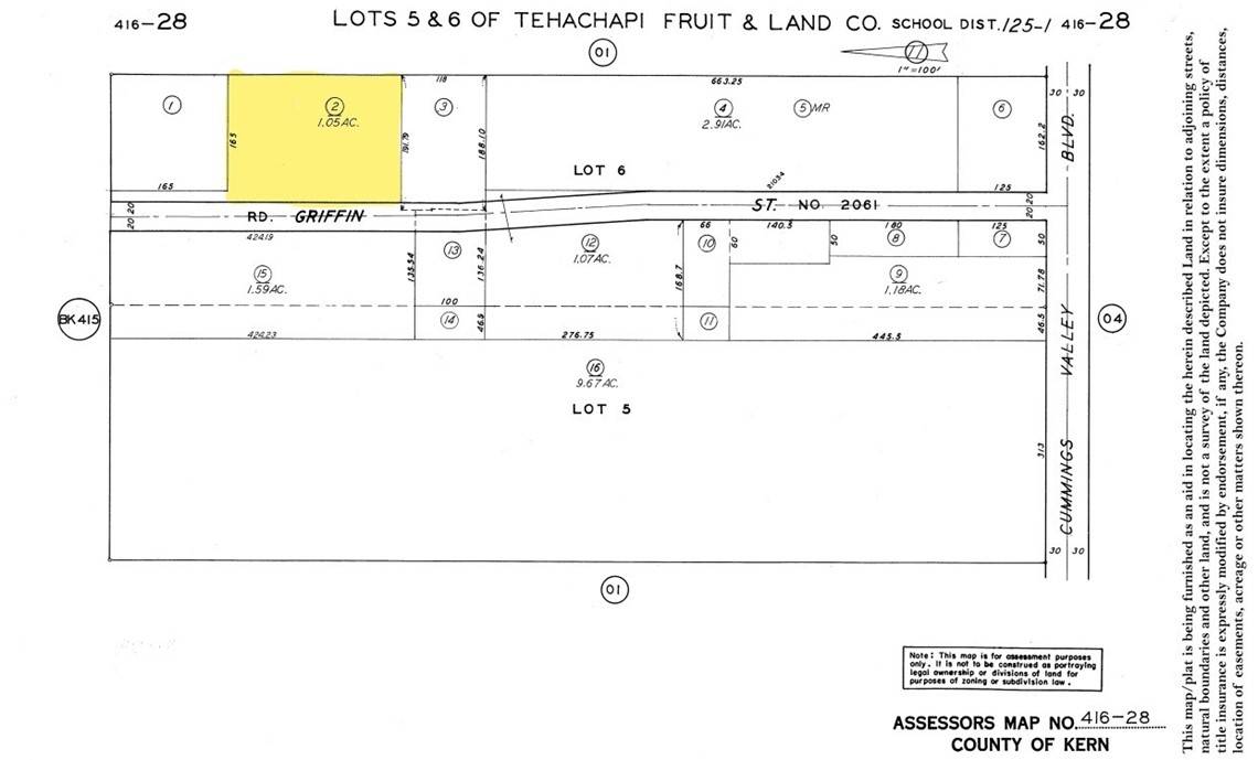 Tehachapi, CA 93561,1 Griffin