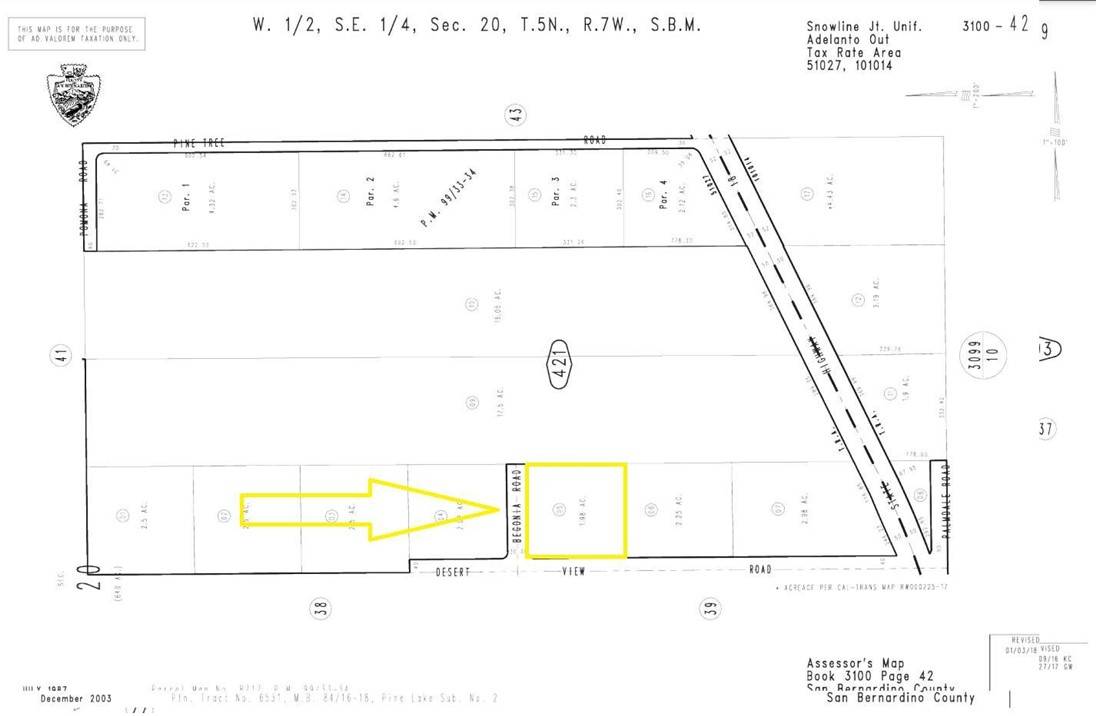 Pinon Hills, CA 92372,13827 Desert View RD