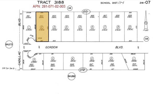 California City, CA 93505,852 LOT Gordon BLD