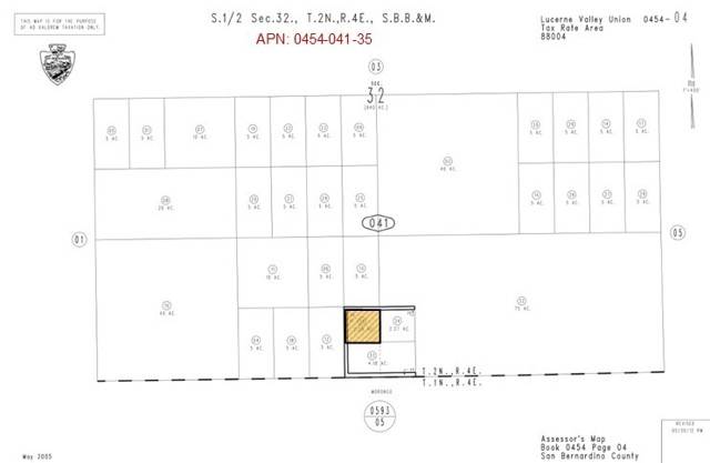 Pioneertown, CA 92268,2 AC Near Burns Canyon RD