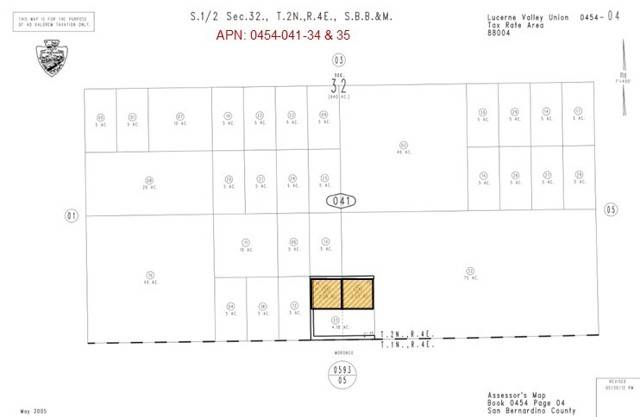 Pioneertown, CA 92268,2 AC Near Burns Canyon RD