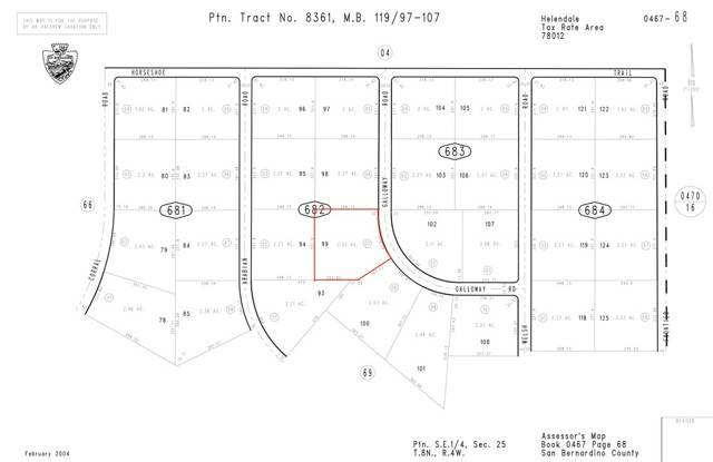 Helendale, CA 92342,0 Galloway RD