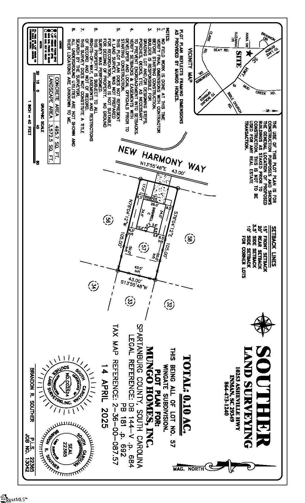 Inman, SC 29349,7242 New Harmony Way