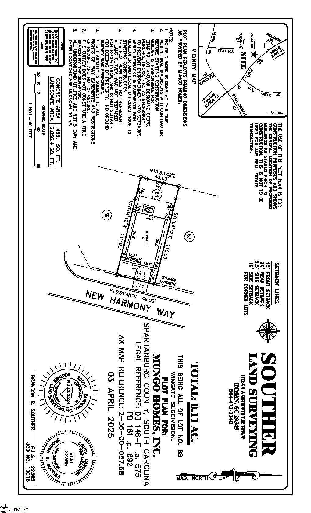 Inman, SC 29349,7227 New Harmony Way