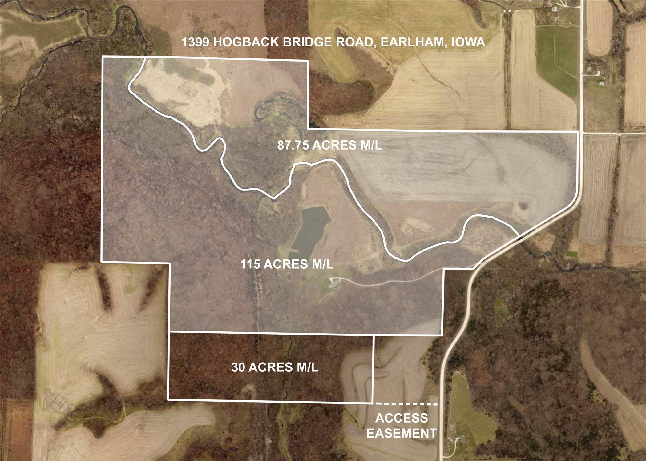 Earlham, IA 50072,30 Acres M/L 1399 Hogback Rd Road
