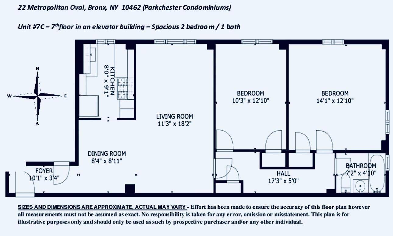 Bronx, NY 10462,22 Metropolitan OVAL #7C