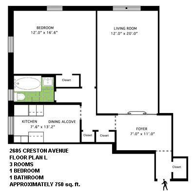 Bronx, NY 10468,2685 Creston AVE #1-L