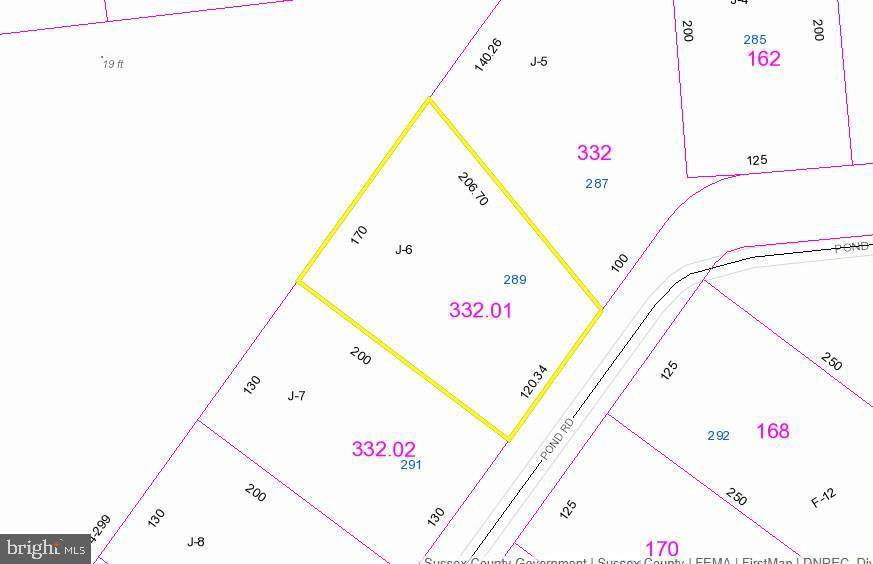 Millsboro, DE 19966,289 LOT J-6 POND