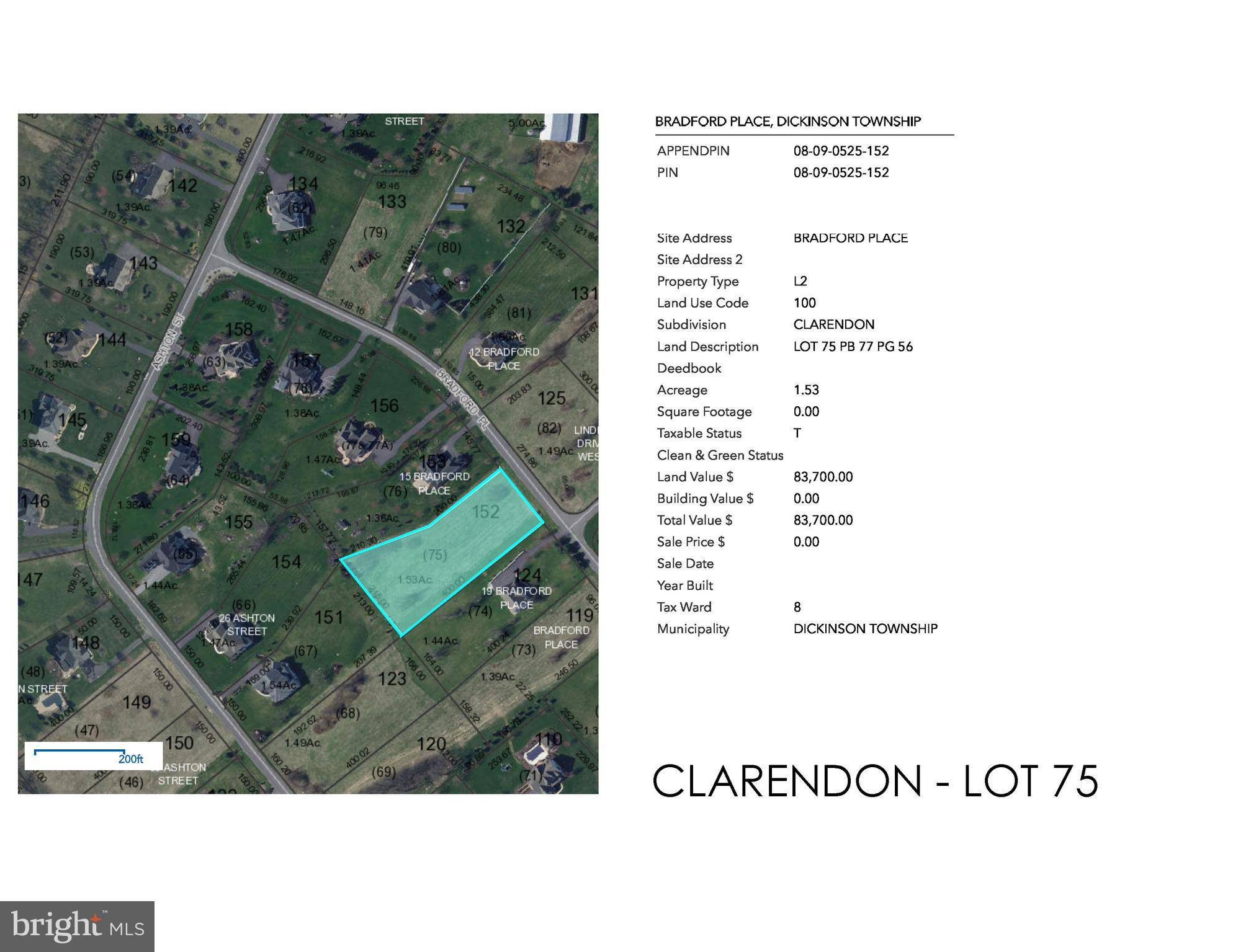 Carlisle, PA 17015,BRADFORD PL #LOT 75