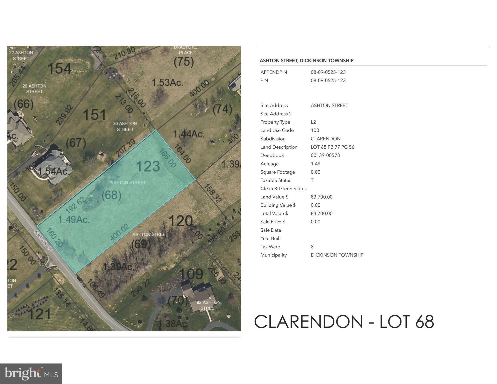 Carlisle, PA 17015,ASHTON ST #LOT 68