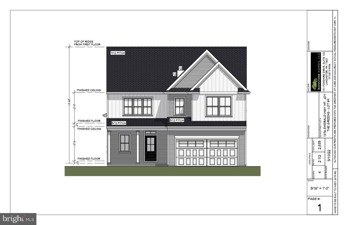 Mount Joy, PA 17552,1876 EMERALD WAY (LOT 9)