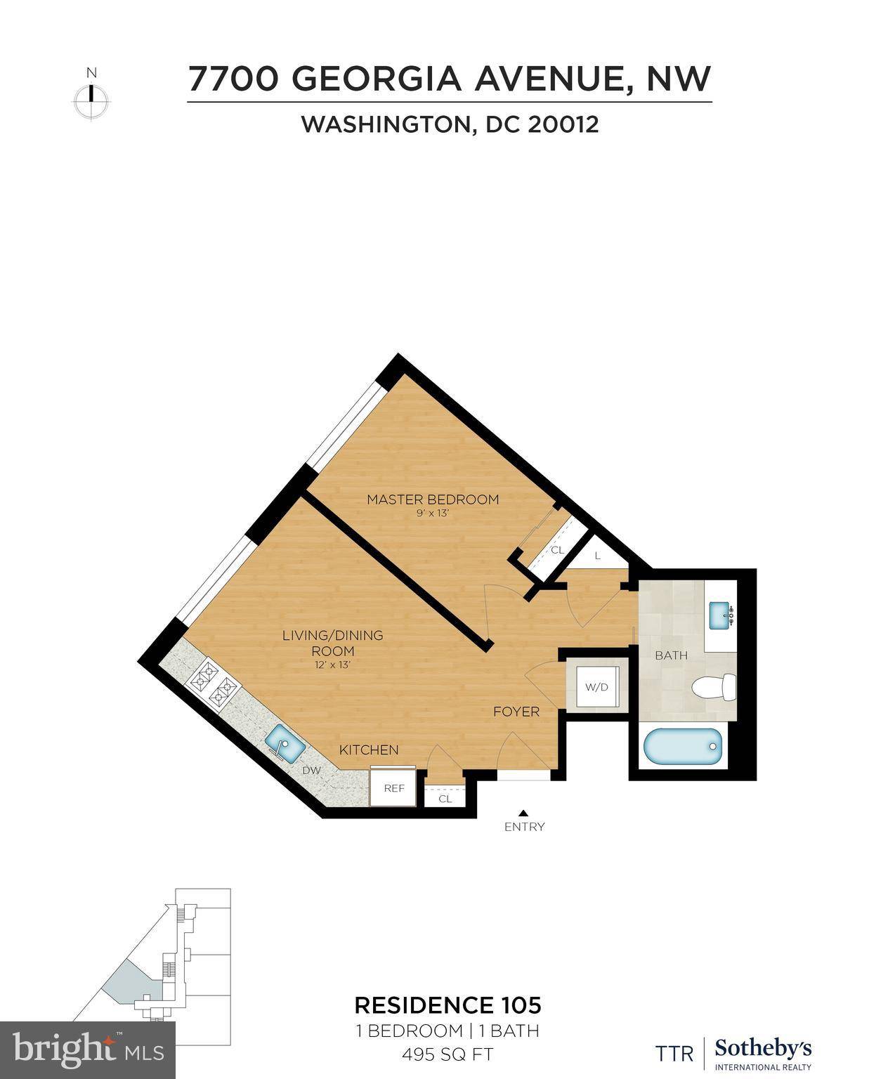 Washington, DC 20012,7700 GEORGIA AVE NW #105