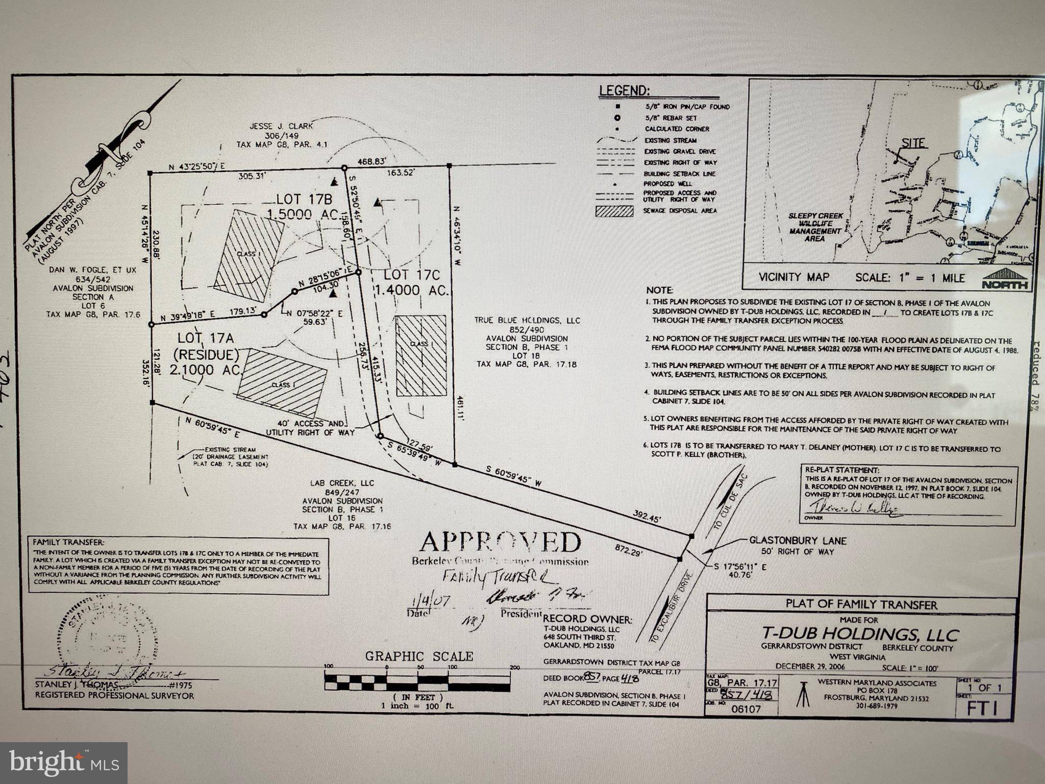 Hedgesville, WV 25427,17A GLASTONBURY LN