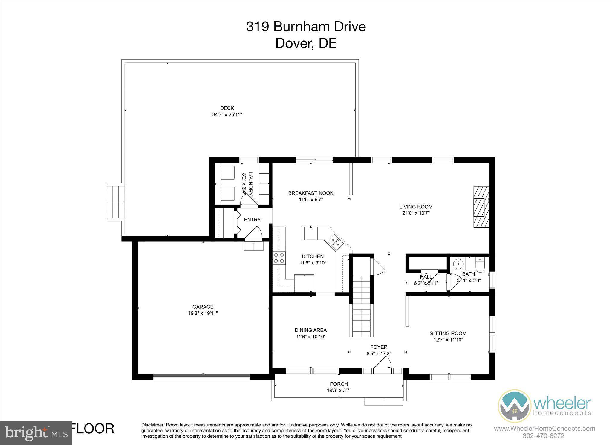 Dover, DE 19904,319 BURNHAM LN