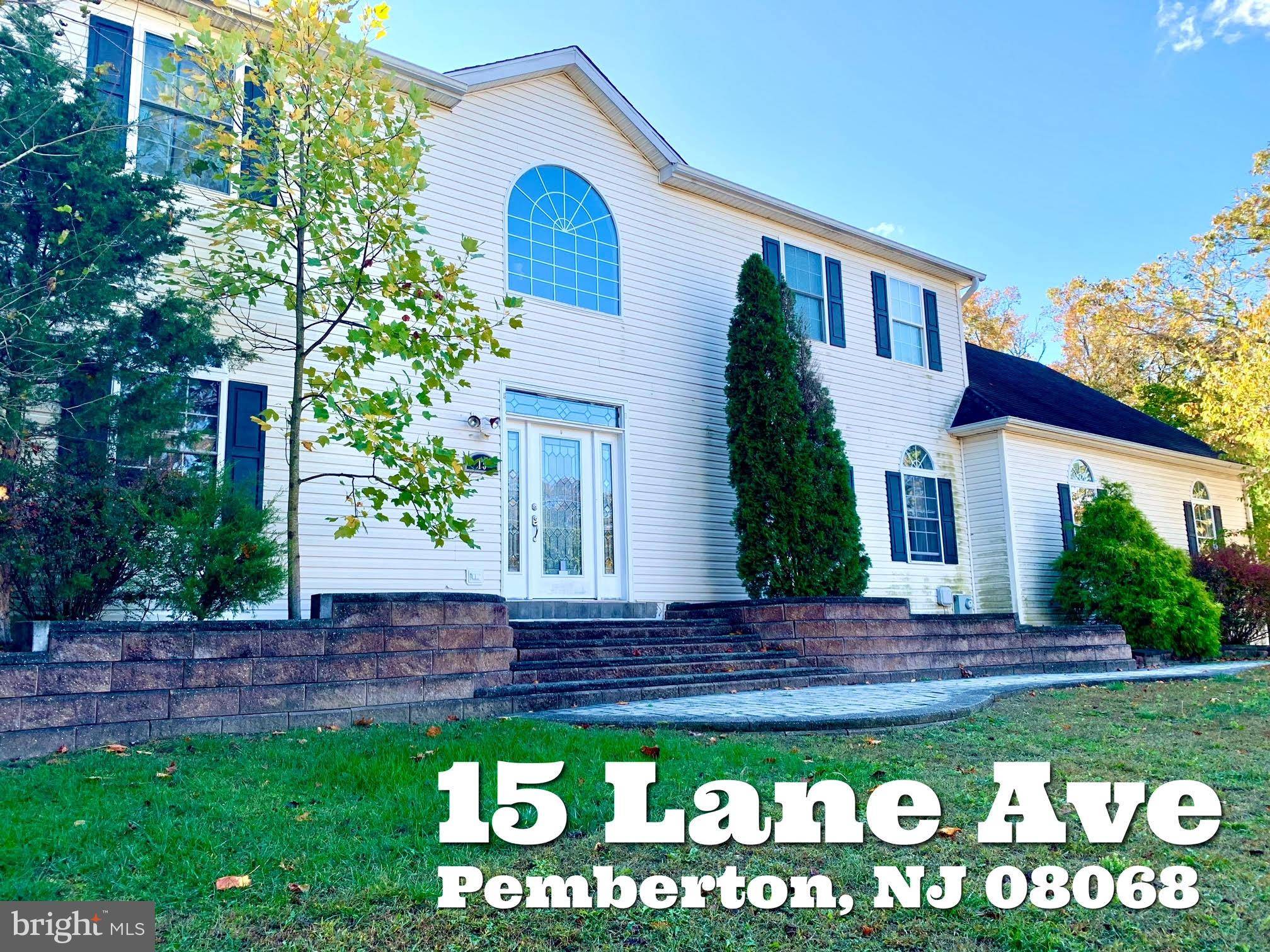 Pemberton, NJ 08068,15 LANE AVE