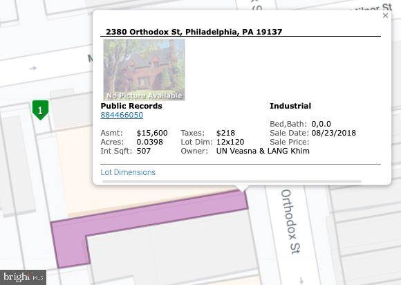 Philadelphia, PA 19137,2374 ORTHODOX ST