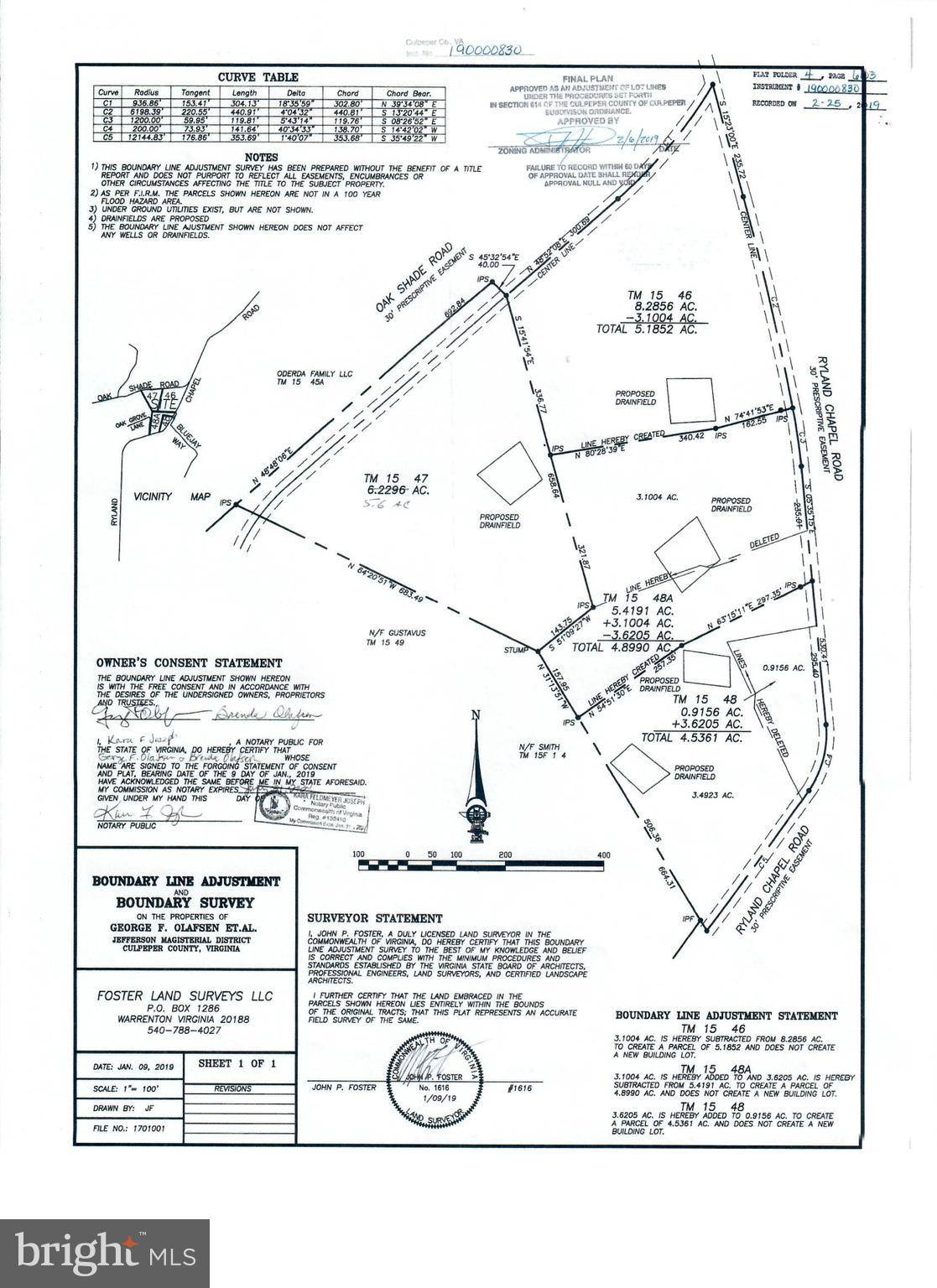 Jeffersonton, VA 22724,OAK SHADE AND RYLAND CHAPEL RD COMBINED 4 LOTS