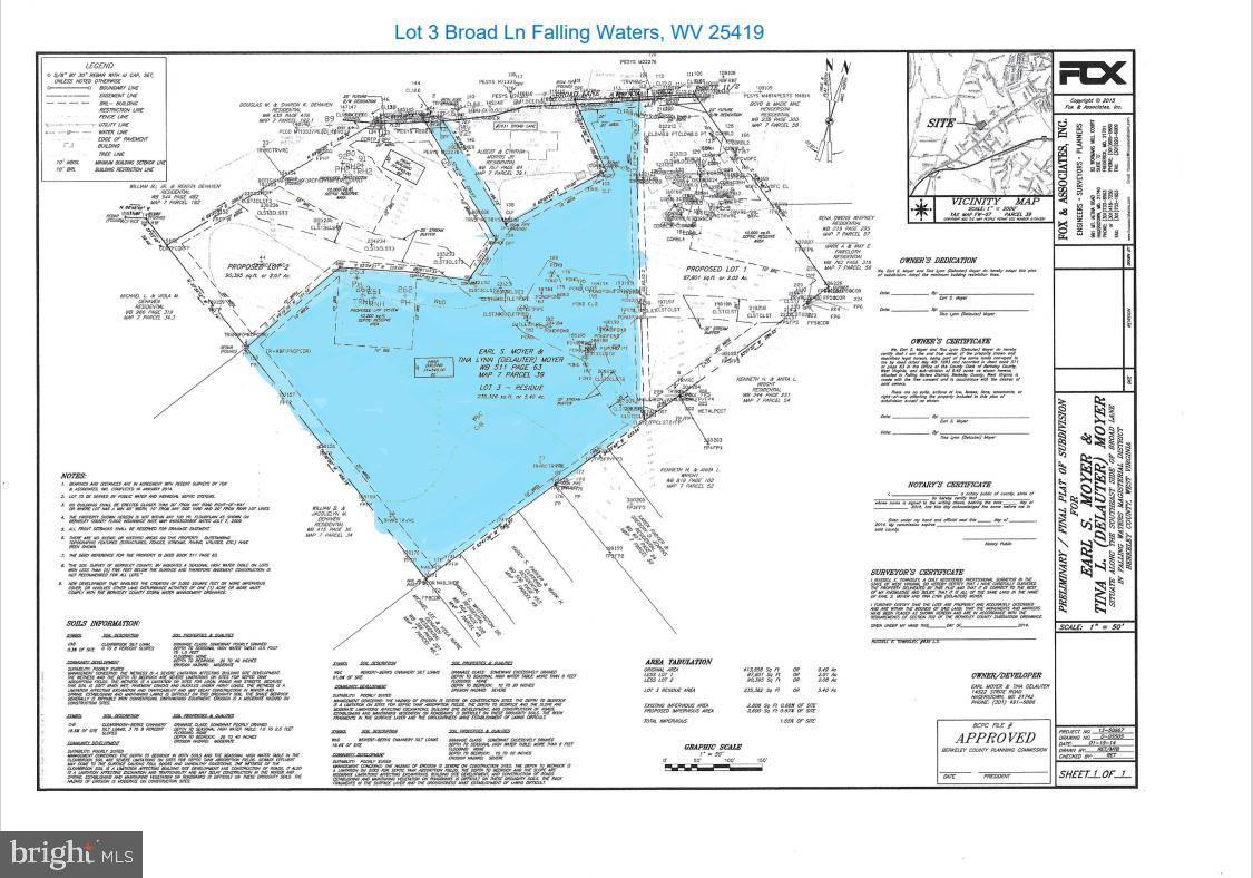 Falling Waters, WV 25419,LOT 3 BROAD LN