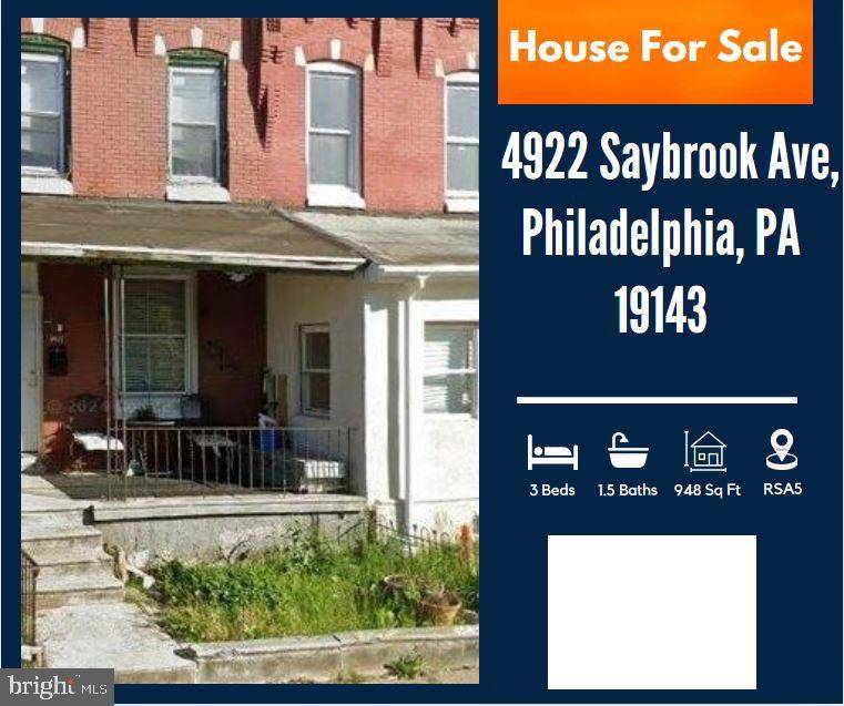 Philadelphia, PA 19143,4922 SAYBROOK AVE