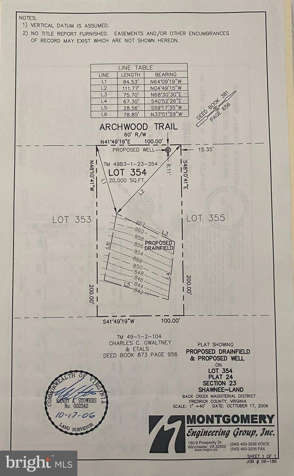 Winchester, VA 22602,LOT 354 ARCHWOOD TRL