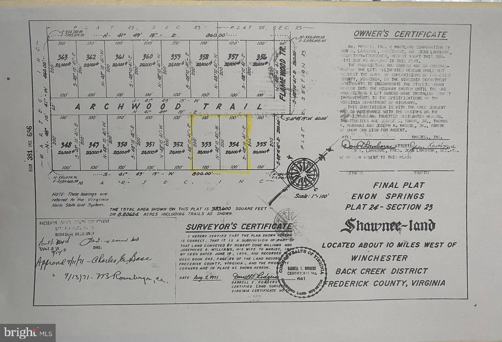 Winchester, VA 22602,LOT 354 ARCHWOOD TRL