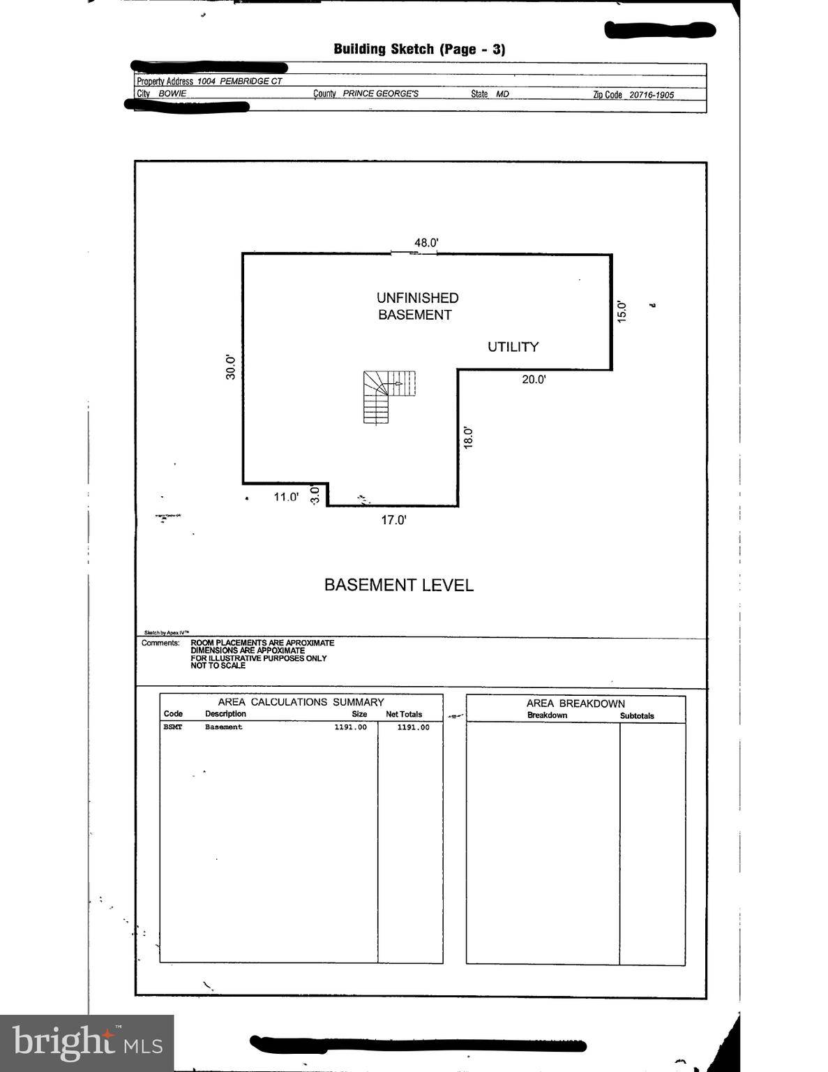 Bowie, MD 20716,1004 PEMBRIDGE CT