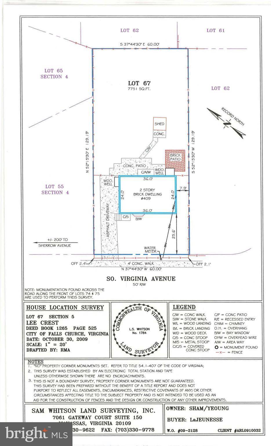 Falls Church, VA 22046,409 S VIRGINIA AVE